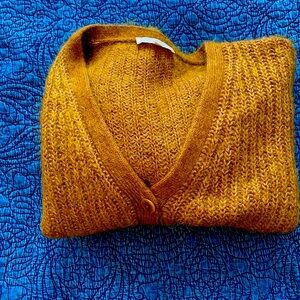 Sezane Camel Cardigan